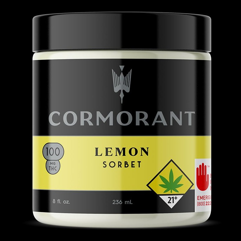 Photograph of product: Lemon 1:1 CBD Sorbet | 4oz (DOH)
