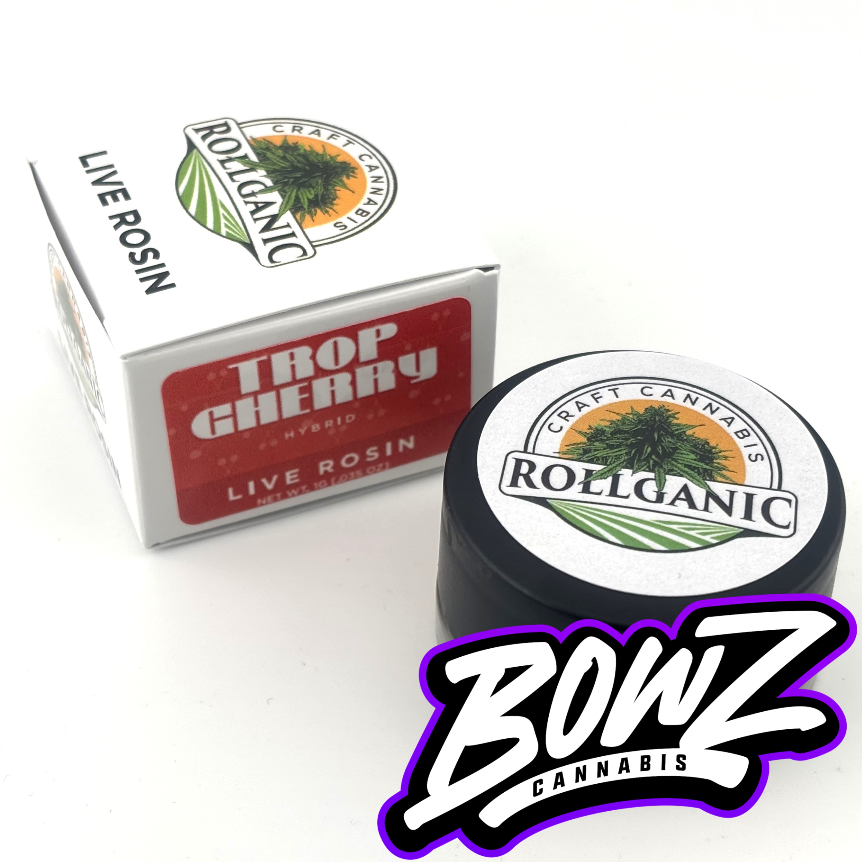 Photograph of product: Rollganic - Concentrate Live Rosin Badder - (1g) - Hybrid - **TROP CHERRY** (2/$40)