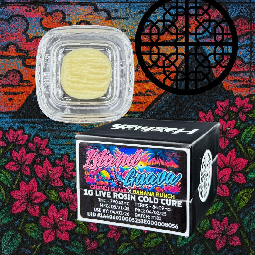 Photograph of product: Oui'd | CC Live Rosin Island Guava (B)