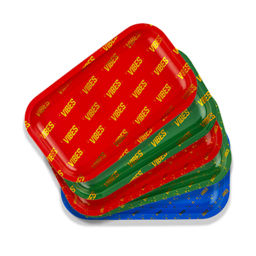 Photograph of product: Vibes Rolling Tray | 7.75" x 5.5" | Assorted Styles