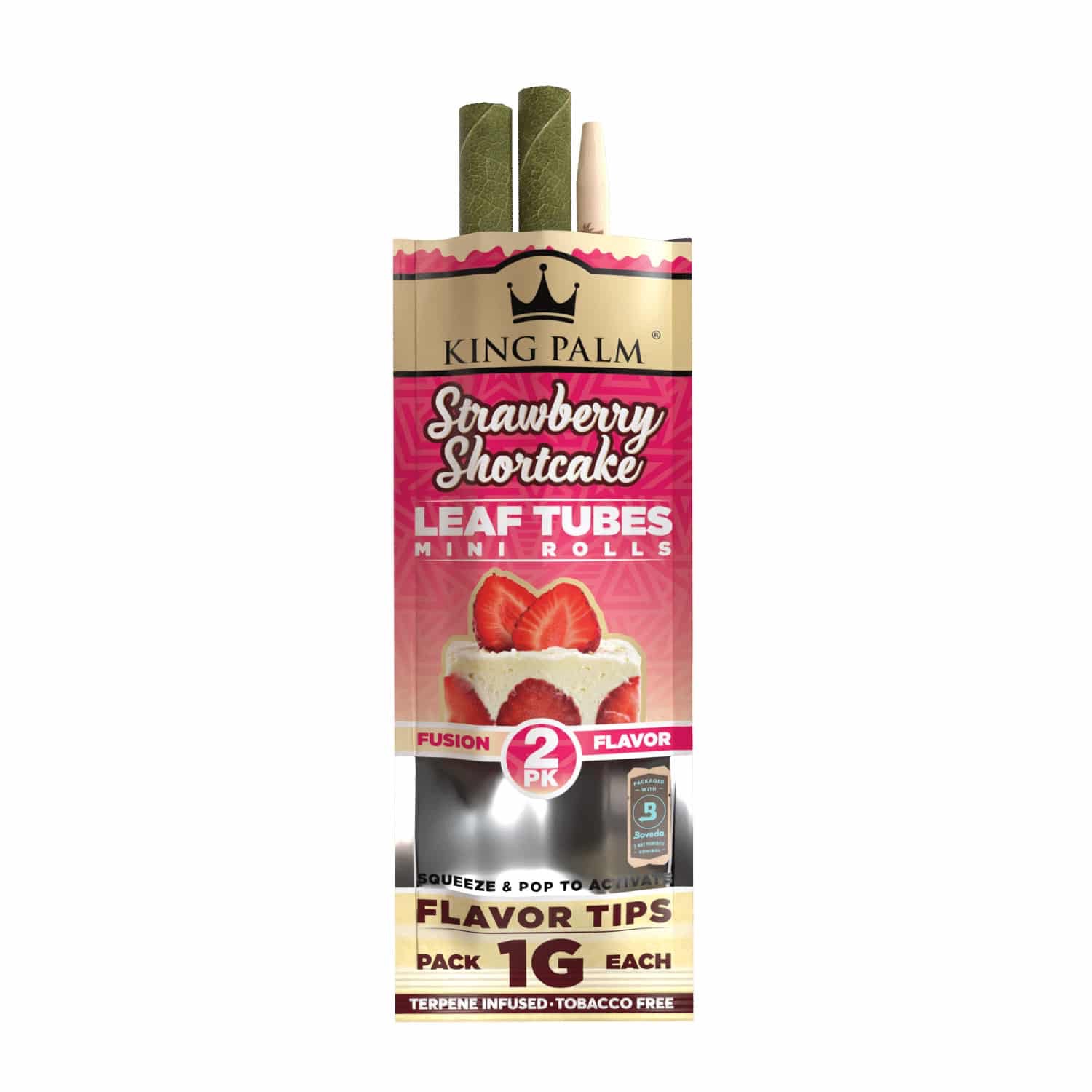 Photograph of product: King Palm | MINI | Strawberry Shortcake (2ct)