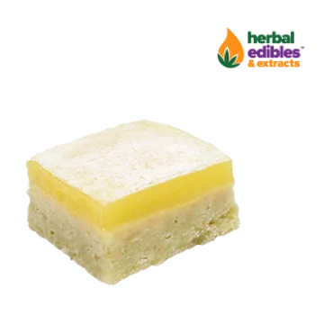 Photograph of product: Herbal Edibles - 200mg - Lemon-Aid Bar(Lemon Bar)