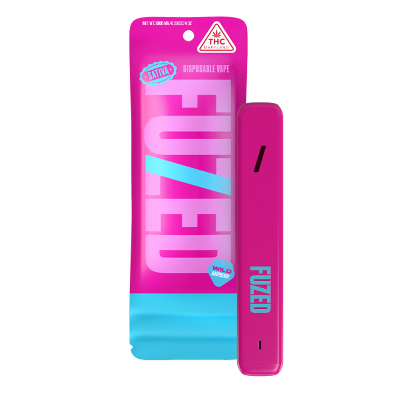 Photograph of Product: Fuzed Wild Raspberry Disposable 1g