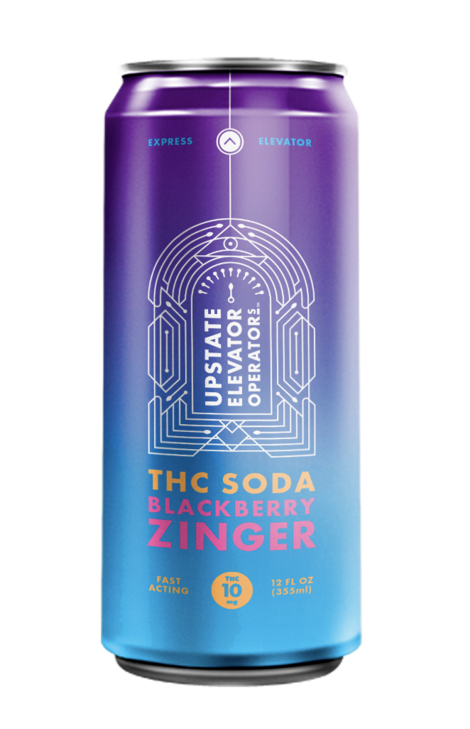 Photograph of product: Upstate Elevator | Blackberry Zinger | 10mg TH-oui Soda