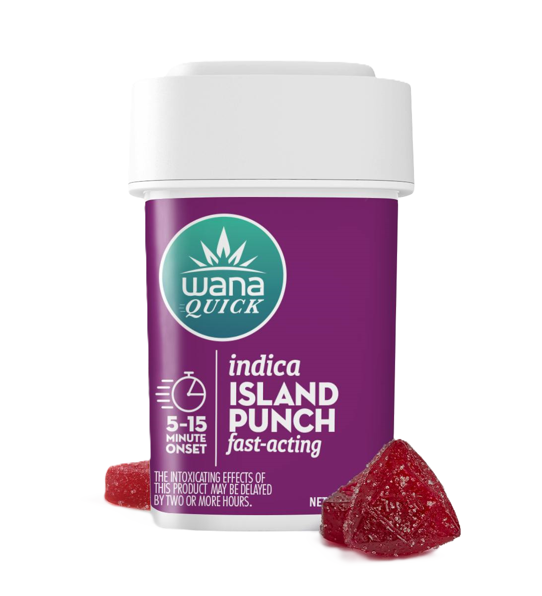 Photograph of product: Wana | Quick Island Punch Indica | Soft Lozenge | 10 pack 100mg