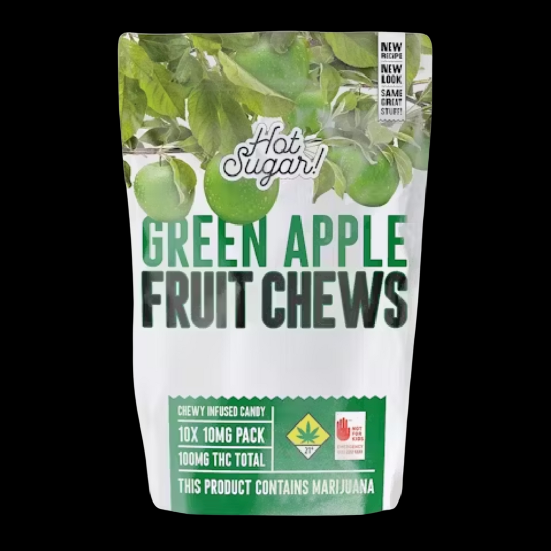 Photograph of product: Green Apple (S) DOH Approved 10pk Live Resin Edible Hot Sugar!