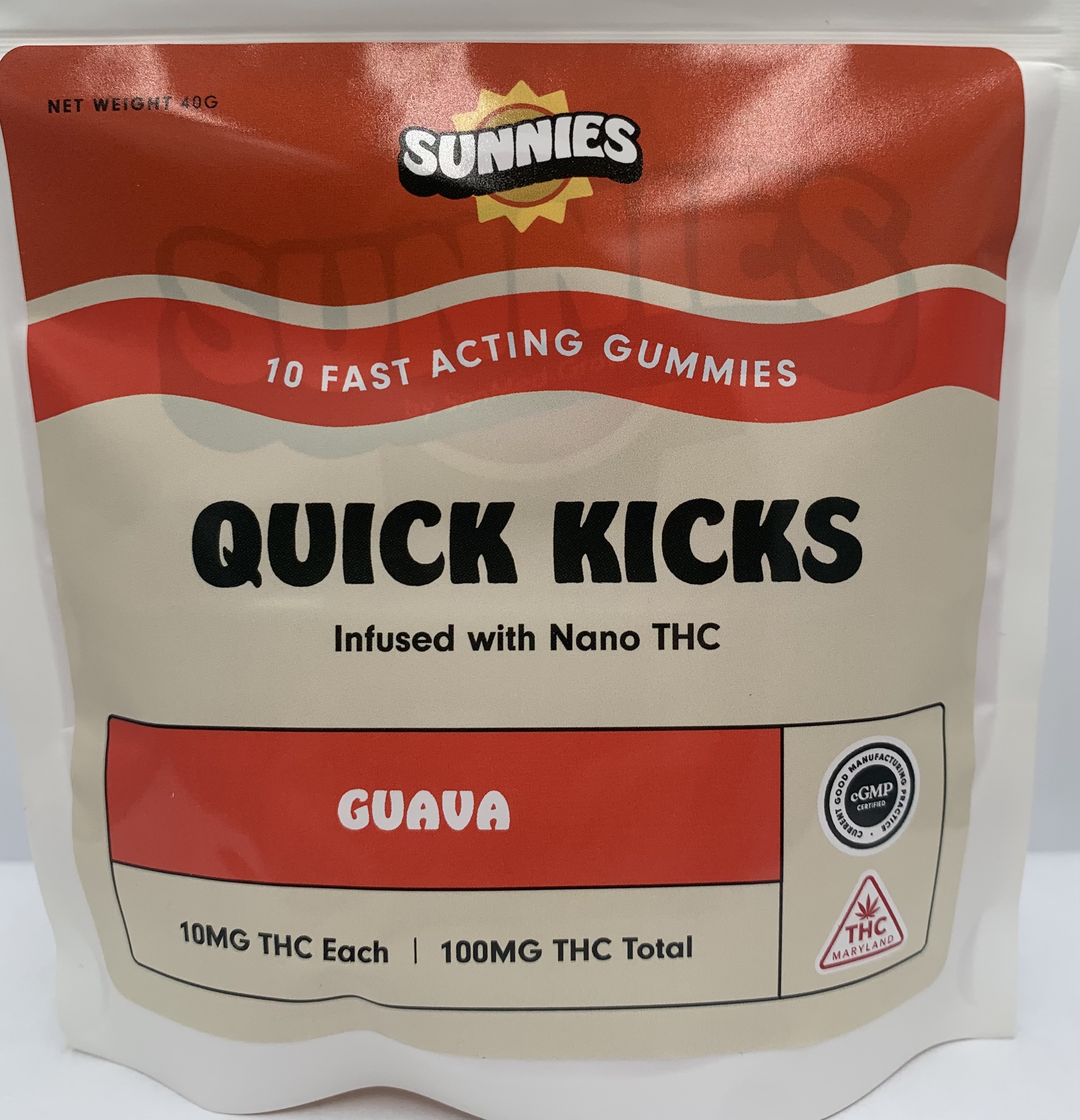 Photograph of product: Guava Nano Gummies [10pk] (100mg TH-oui)
