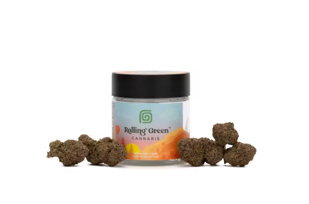Photograph of product: Rolling Green | Perm Sherb | Oui'd Hybrid | Flower | 3.5g