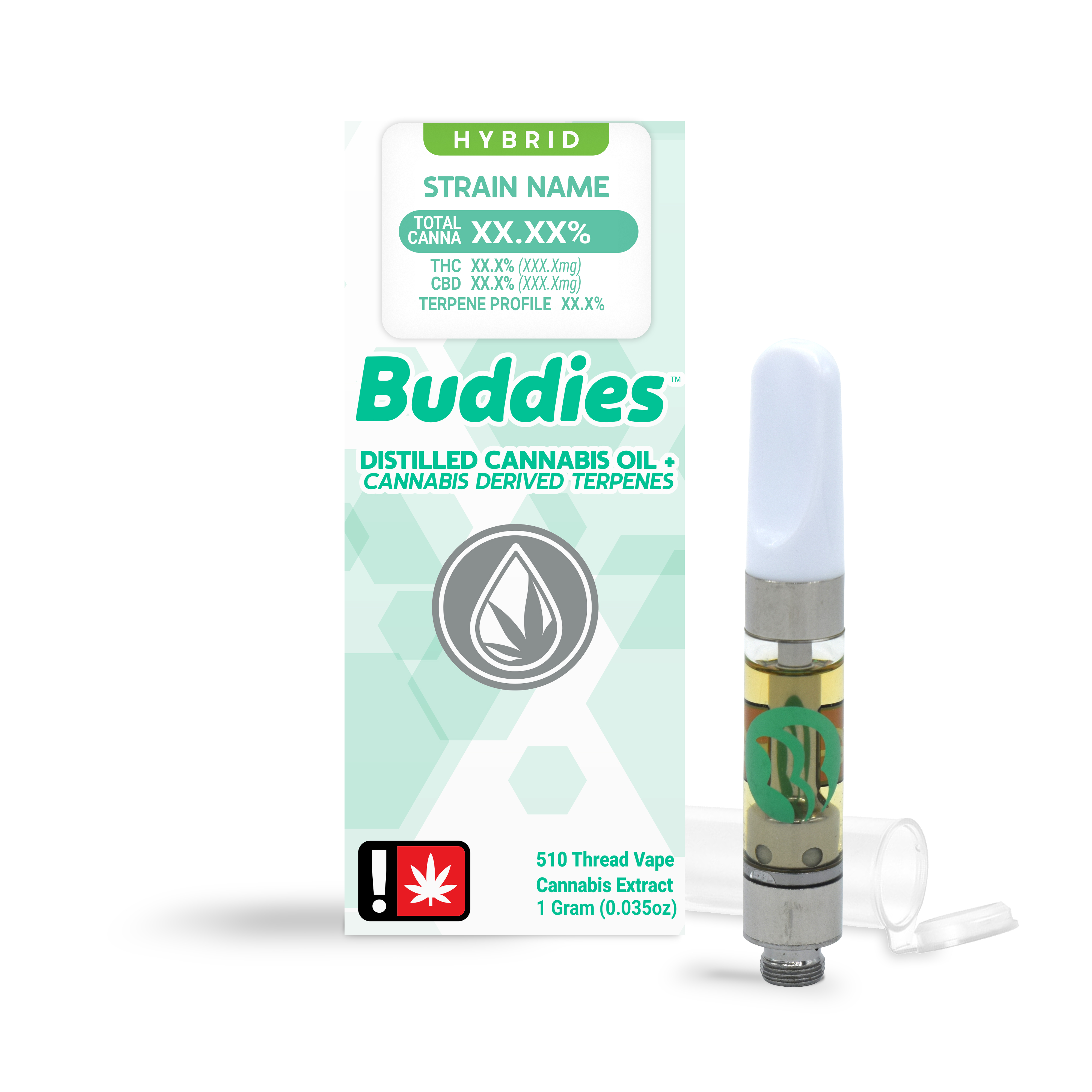 Photograph of product: Buddies Flavors | BLUE OX Distillate Cartridge