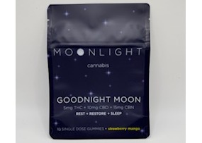 Photograph of product: Moonlight Goodnight Moon TH-oui + CBD + CBN Gummies