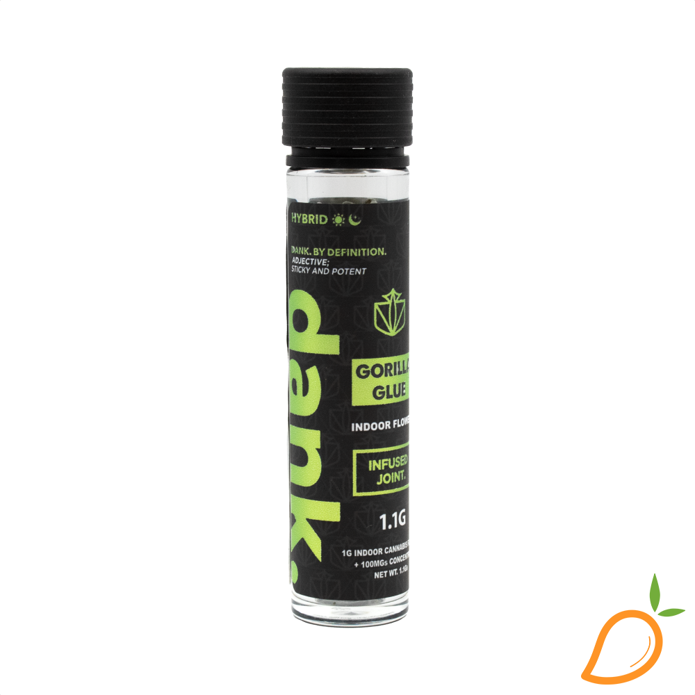 Photograph of product: 1.1g Gorilla Glue Infused Preroll Dank