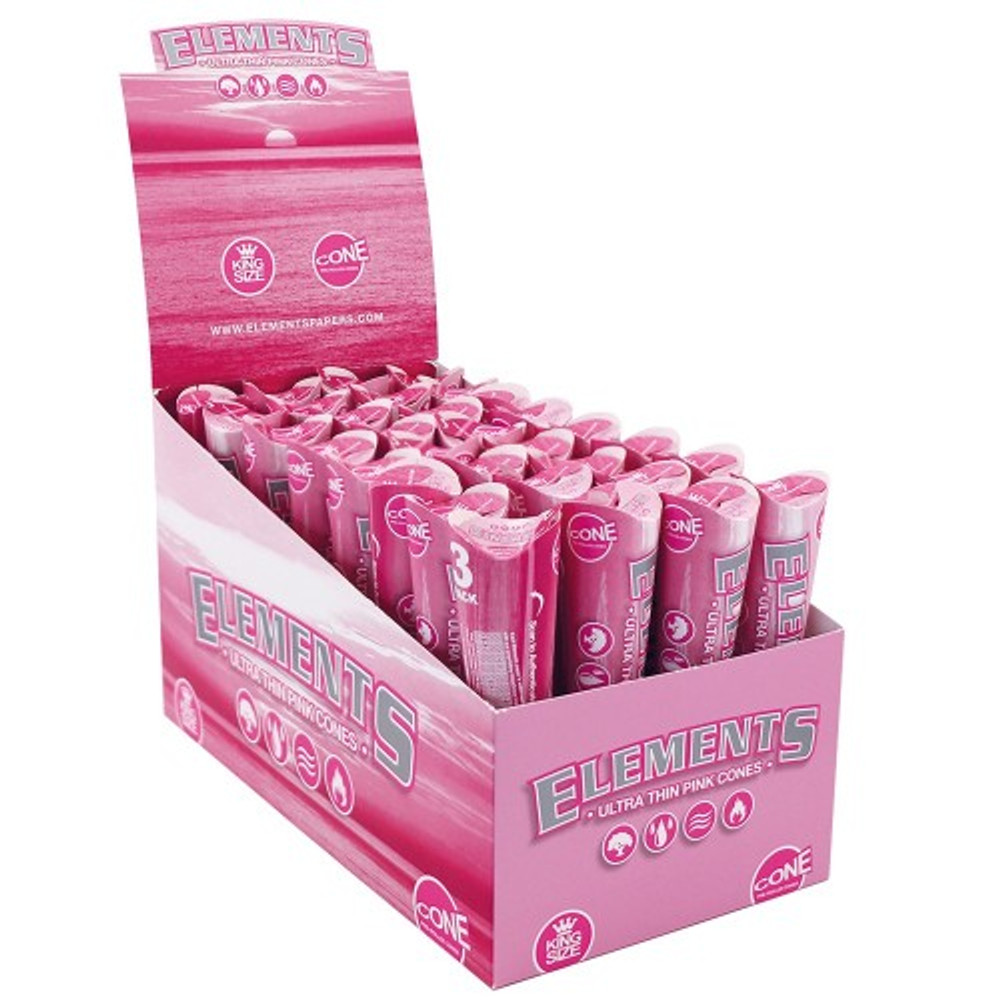 Photograph of product: ELE | Elements Pink Cones 1 1/4" | 6 Per Pack