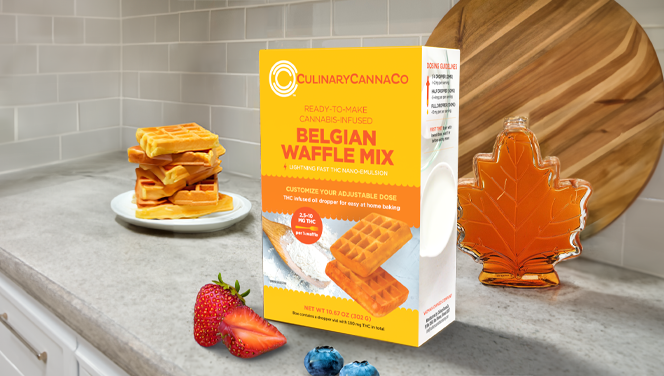 Photograph of product: CulinaryCannaCo Belgian Waffle Mix