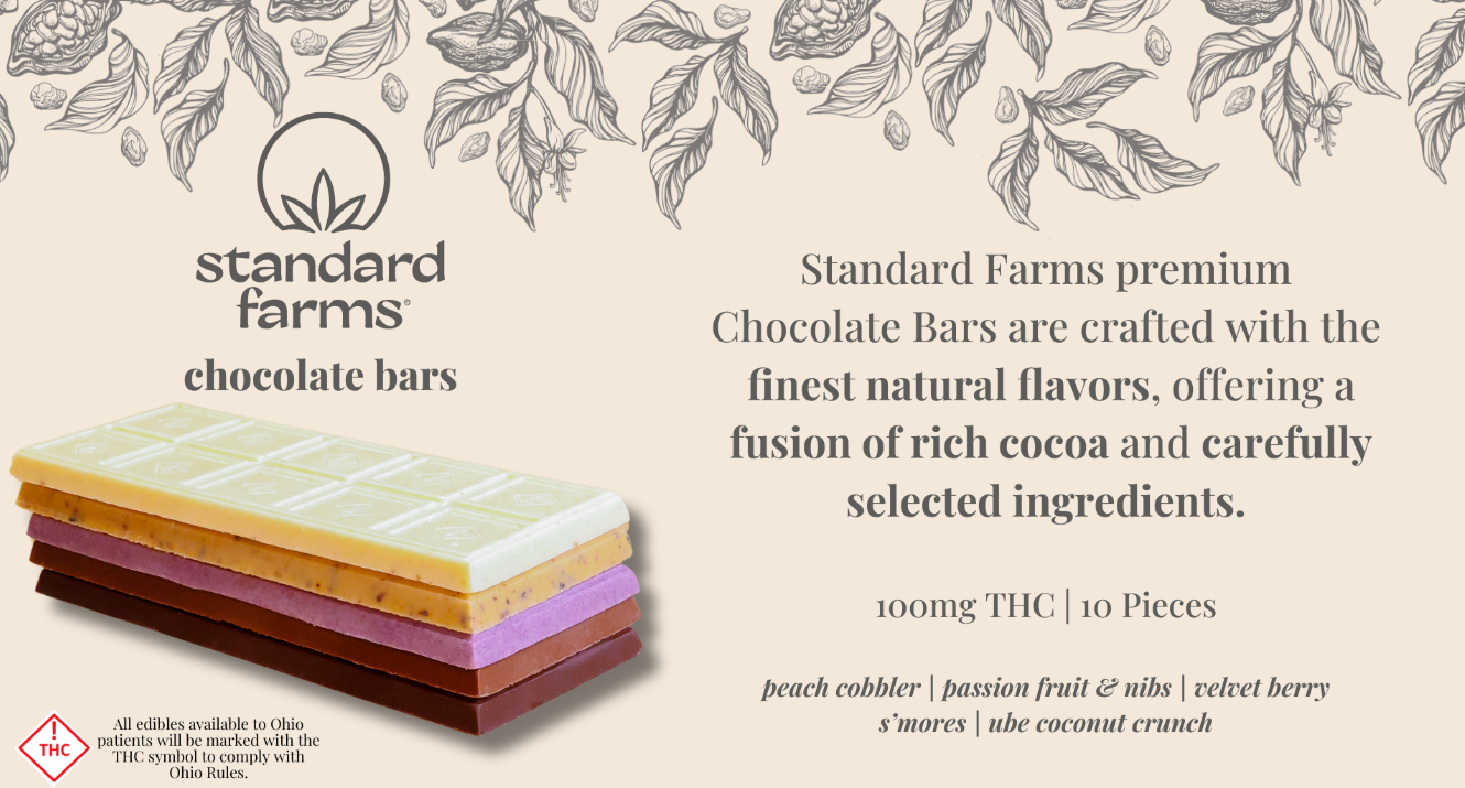 Photograph of product: Standard Farms | Smores Milk Chocolate Bar | 100mg