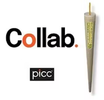 Photograph of product: Bahama Bussdown x Frozen Banana au chocolat Rosin Infused Pre-Roll | 1g