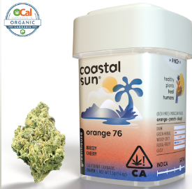 Photograph of product: Orange 76 (Si) 3.5g 8th - Coastal Sun