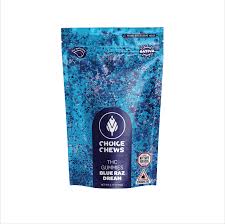 Photograph of product: Blue Raz Gummies - 100mg TH-oui - 10 Pack