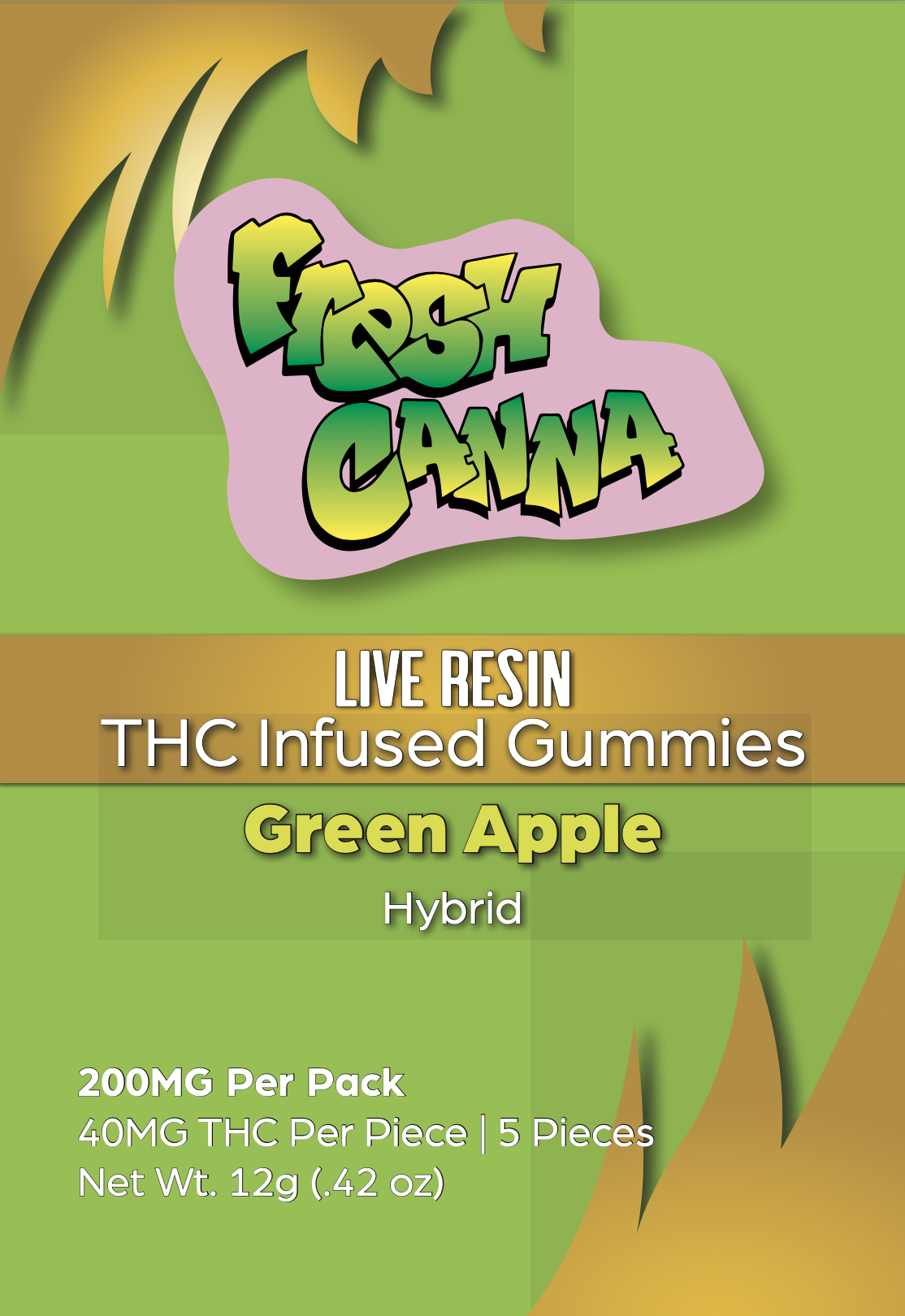 Photograph of product: Green Apple Gummies