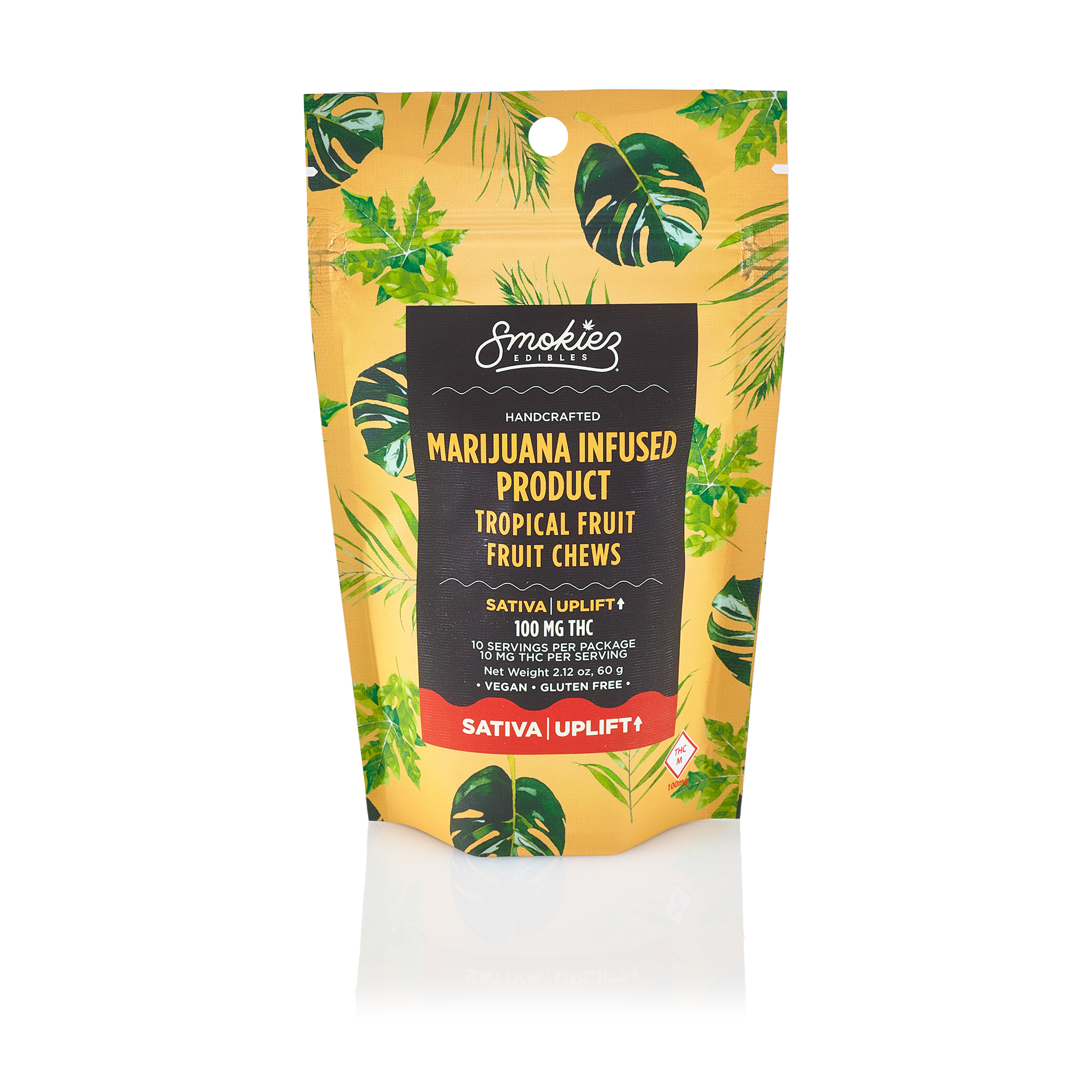 Photograph of product: Smokiez - Sweet Tropical Fruit Chews - 250mg