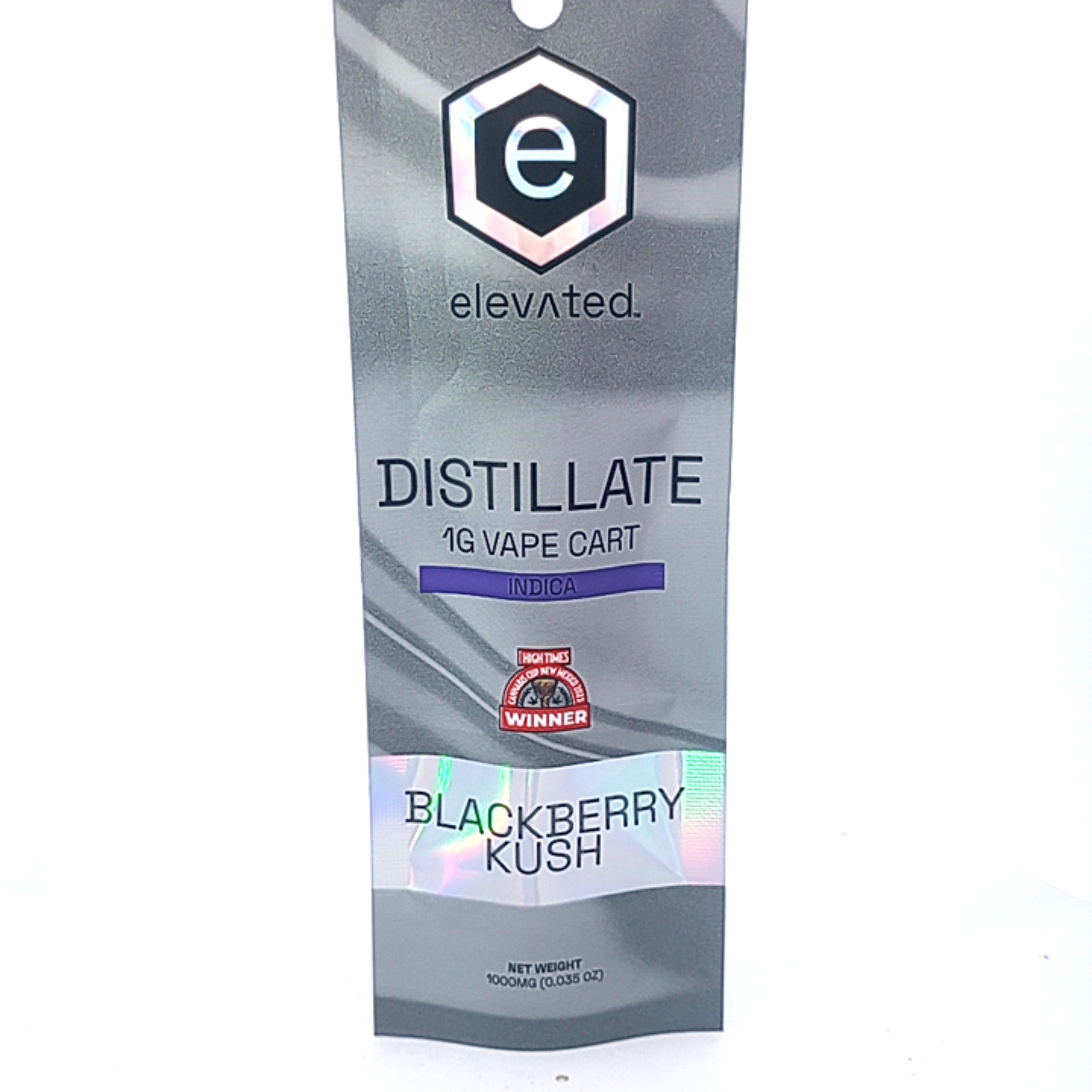Photograph of product: Elevated - Cartridge - - Blackberry Kush - Oui'd