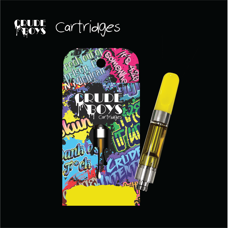 Photograph of product: Crude Boys - 1g Cartridge - Watermelon Zkittlez (Oui'd)