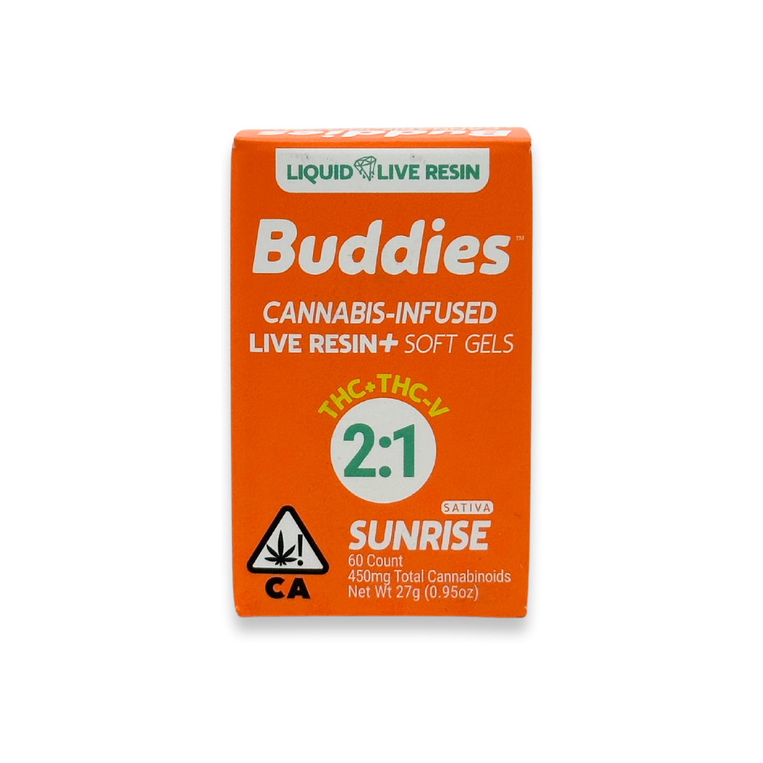 Photograph of product: Buddies - Sunrise - 2:1 - 60ct - Capsules - 450mg