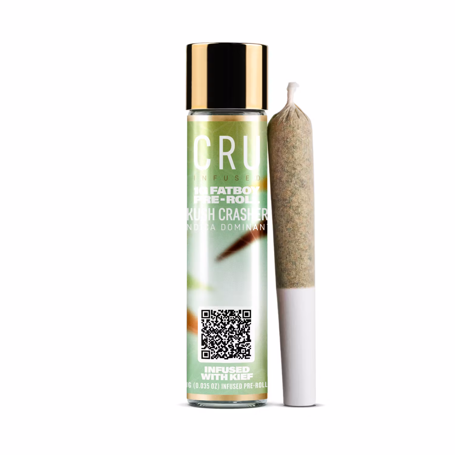 Photograph of product: CRU | Kush Crasher | Fat Boy Pre-Roll | 1g