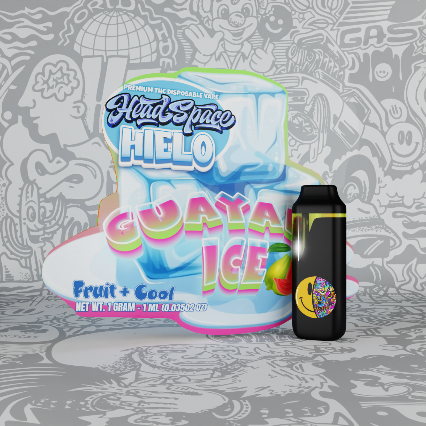Photograph of product: Guava Ice Disposable Vape 1g