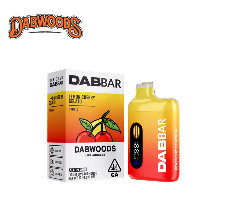 Photograph of product: LEMON CHERRY GELATO 1G LIQUID DIAMOND ALL IN ONE DAB BAR