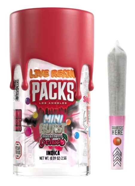 Photograph of product: Packs | 2.5g Infused Rosin Pack | Black Cherry Gelato (I)