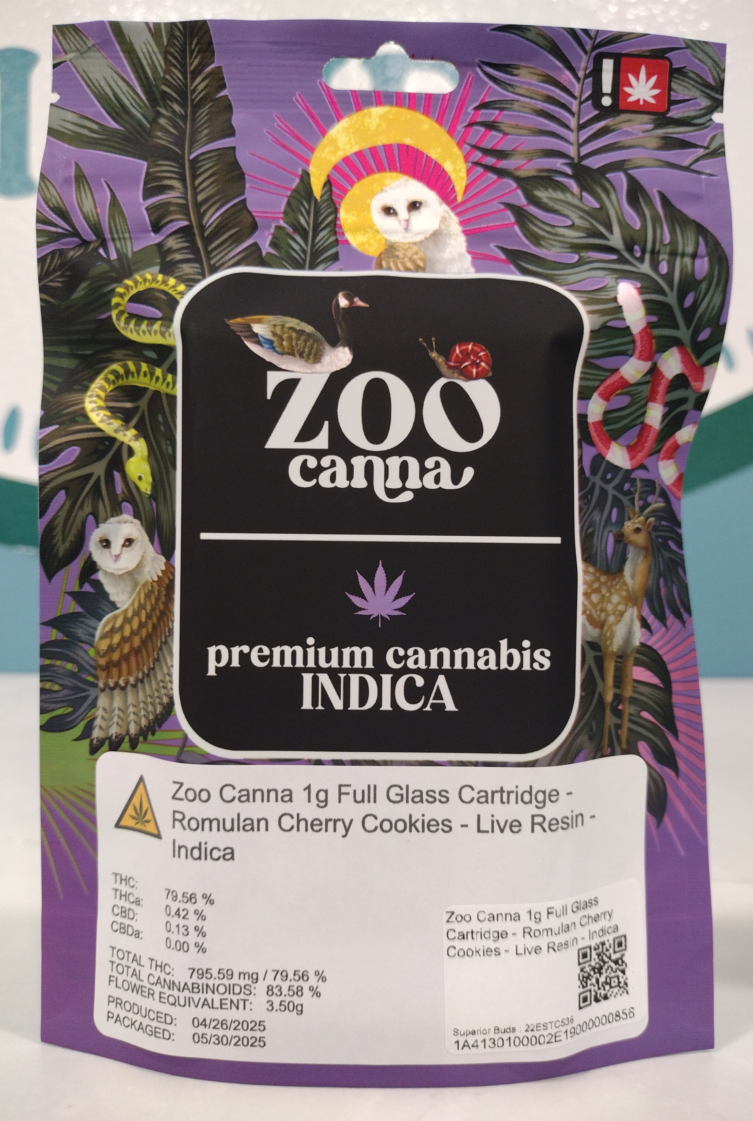 Photograph of product: Groovy Treez - Romulan Cherry Cookies  - 1g Live Resin Cartridge