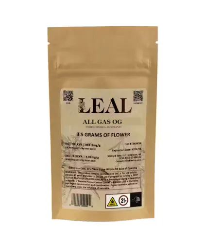 Photograph of product: Leal | All Gas OG | Oui'd -Hybrid - 3.5g