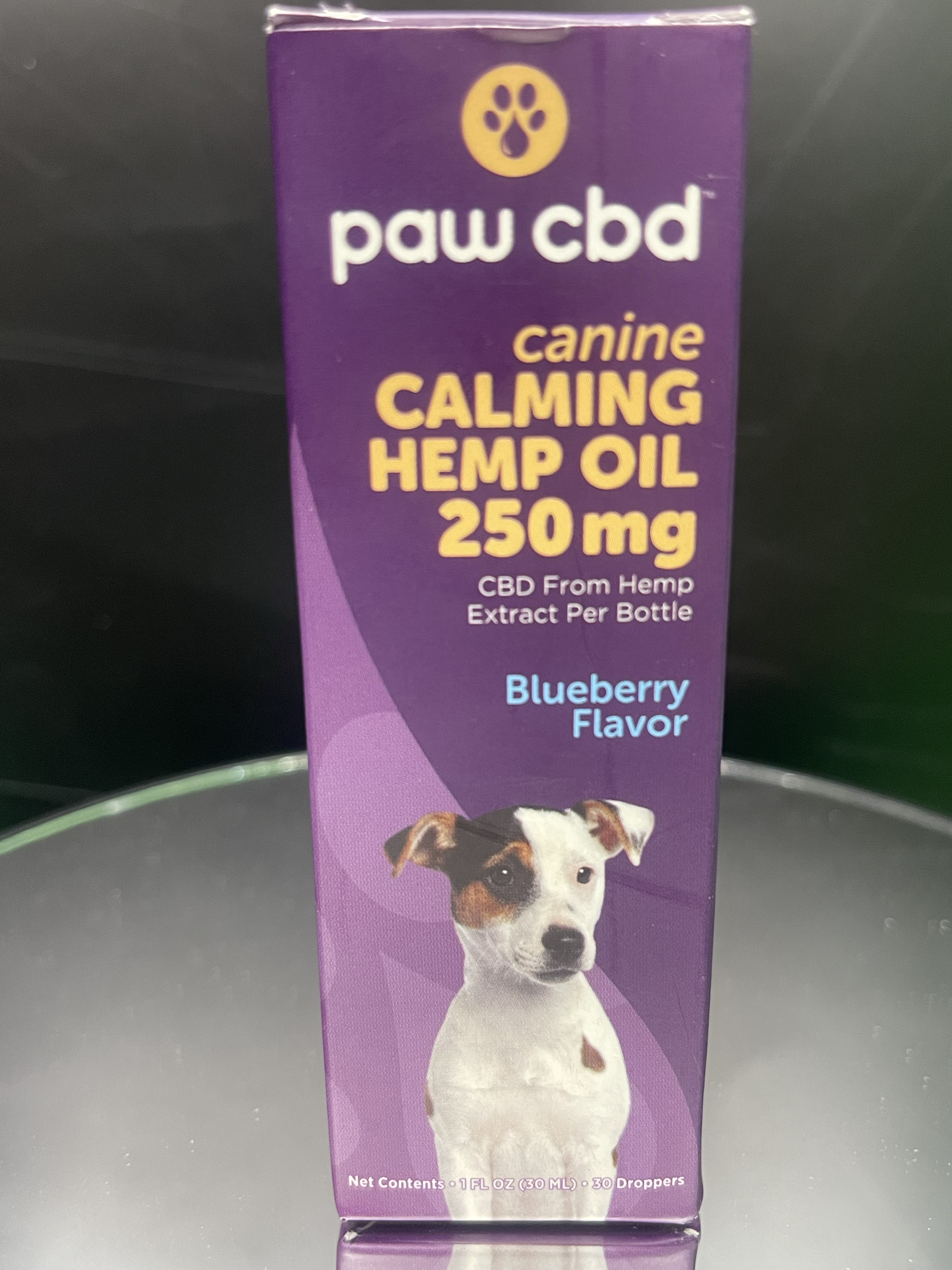 Photograph of product: Canine Calming CBD Oil-Blueberry-250mg