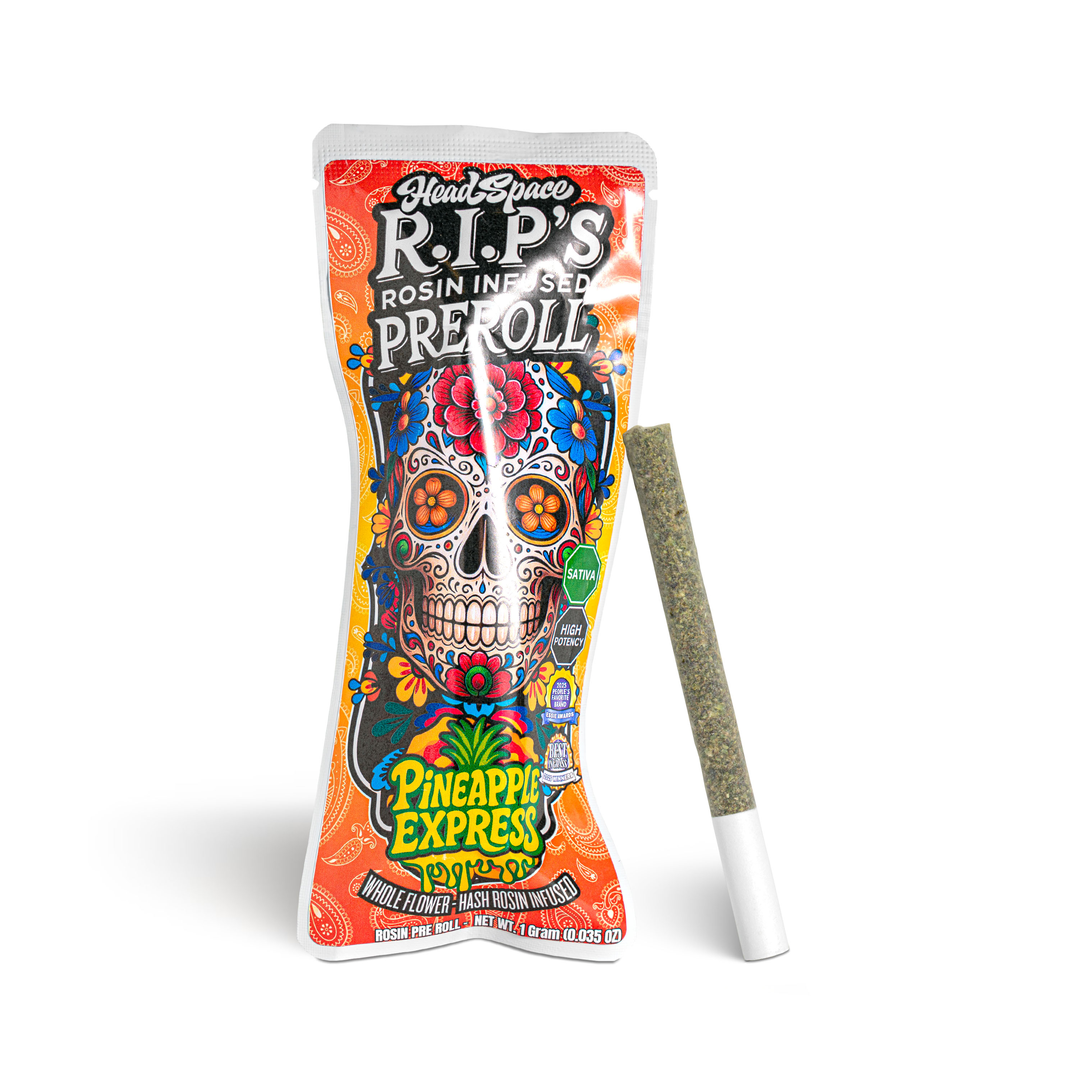 Photograph of product: Pineapple Express Rosin Infused Pre-Roll