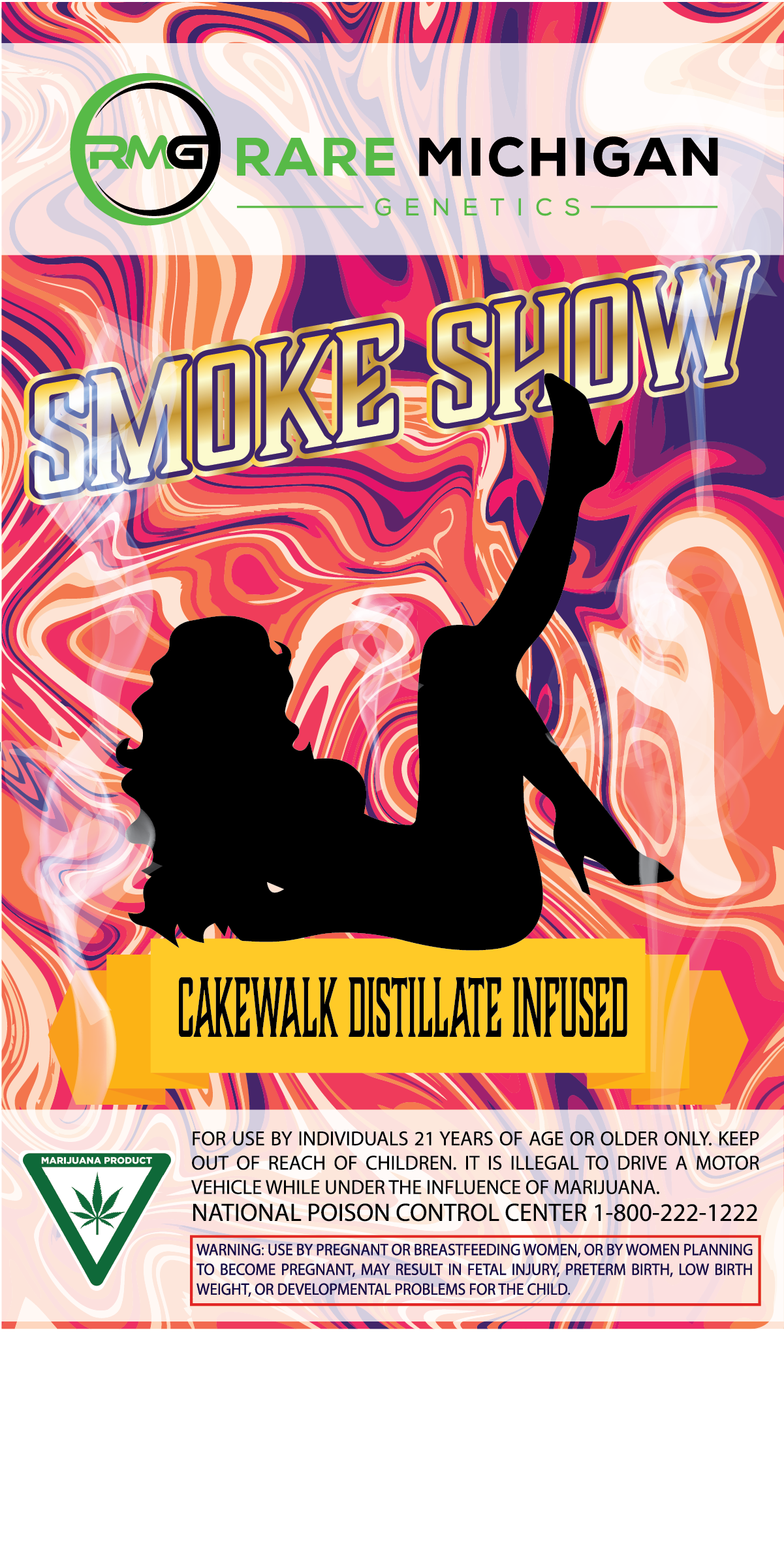 Photograph of product: Rare Michigan Cakewalk Infused Pre-Roll