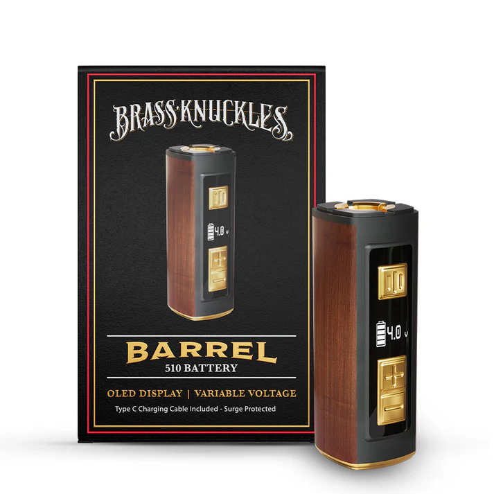 Photograph of product: Brass Knuckles | Barrel 510 Battery