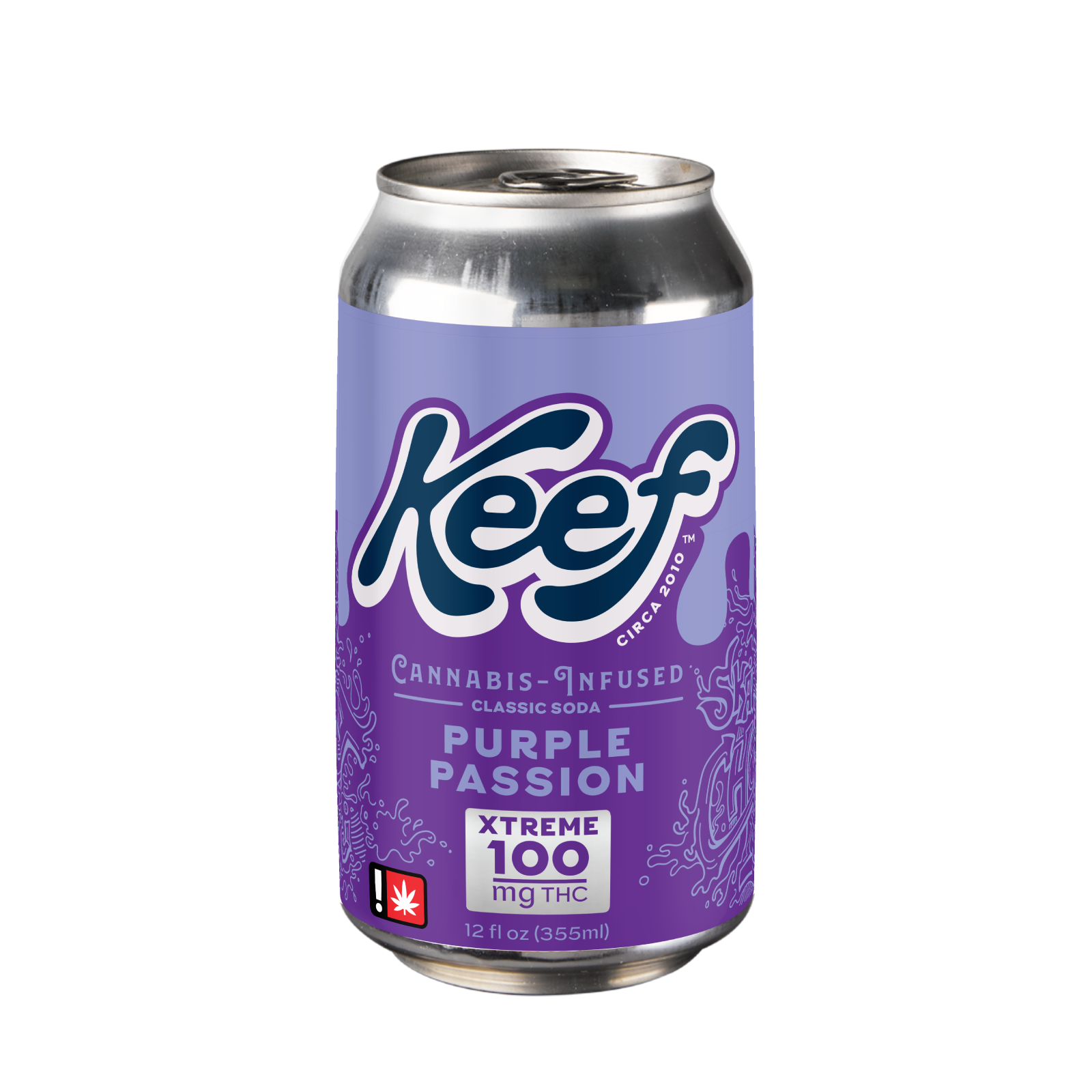 Photograph of Product: Purple Passion Grape 100MG THC Soda