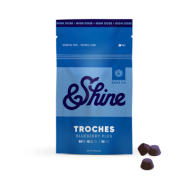 Photograph of product: Blueberry PLUS | TH-oui:CBN 50mg:10mg Troches | 10pk
