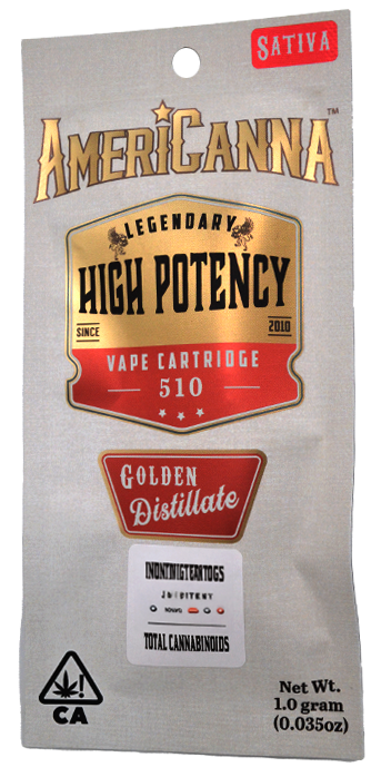 Photograph of product: AmeriCanna | Jack Herer High Potency | 1G Cartridge (S)