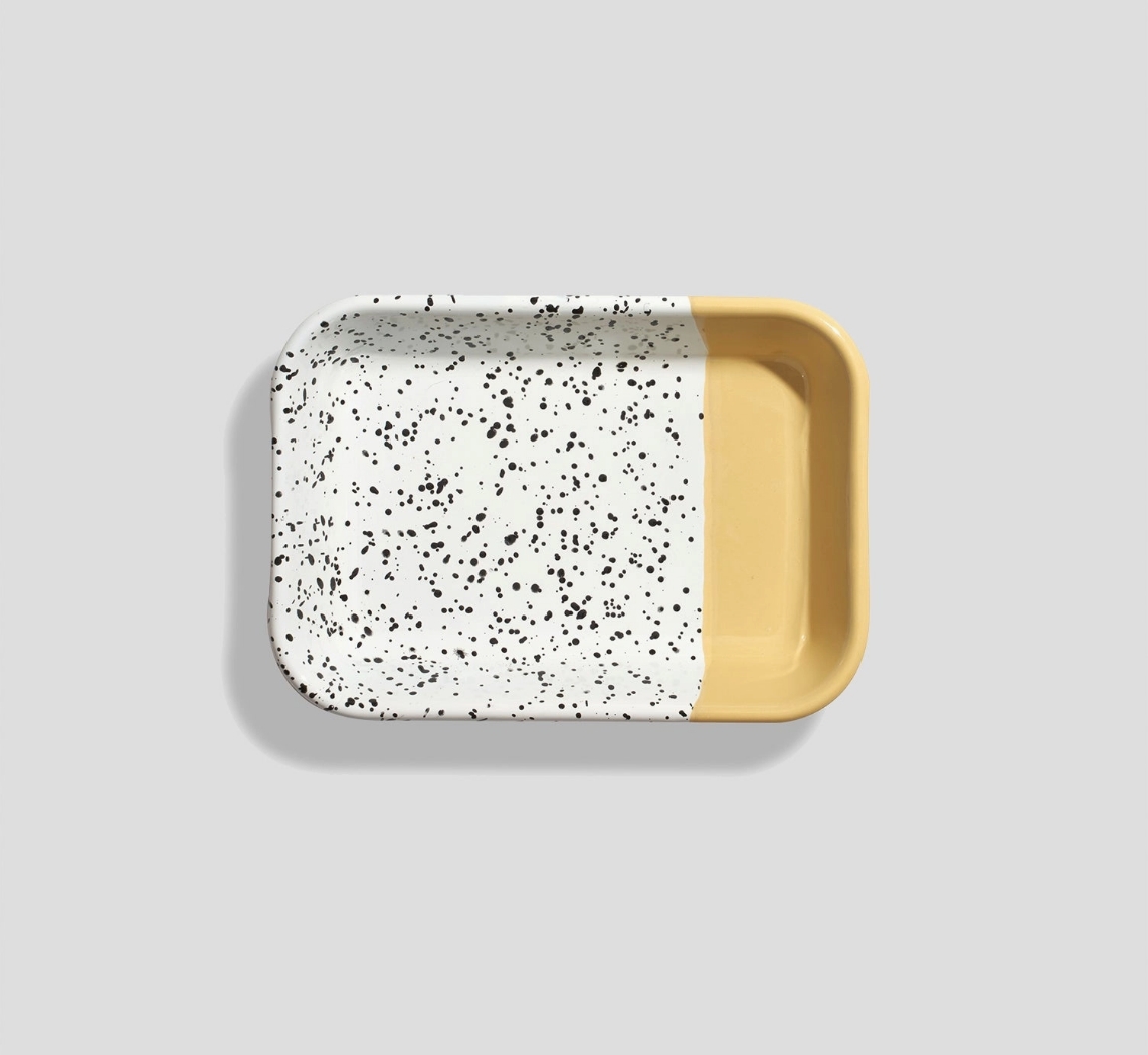 Photograph of product: ENAMEL TRAY | YELLOW