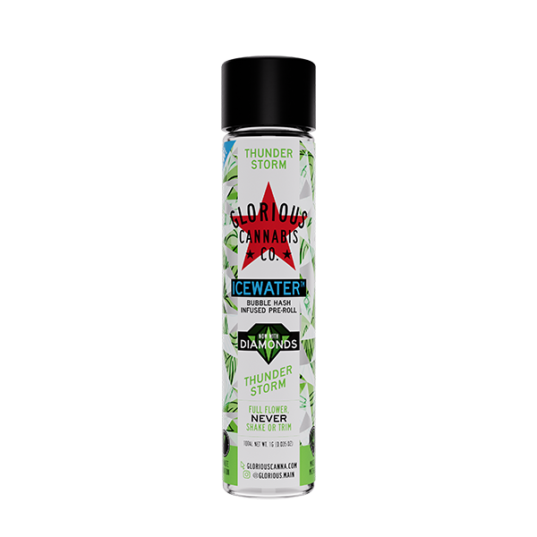Photograph of product: GLORIOUS OUID! - CITRUS BLISS - BUBBLE au chocolat/DIAMOND INFUSED PREROLL