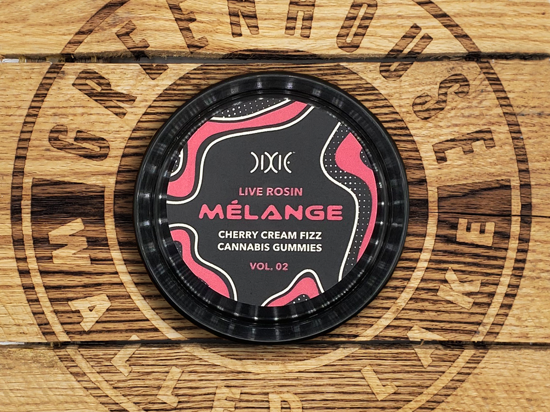 Photograph of product: Dixie | Cherry Cream Fizz | 200mg Live Rosin Gummies