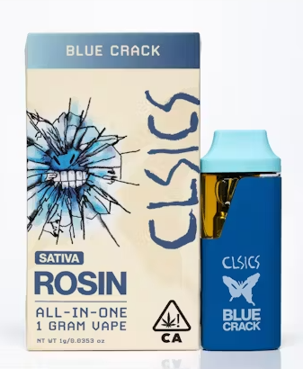 Photograph of product: ALL-IN-ONE - LIVE ROSIN - BLUE CRACK (1G)