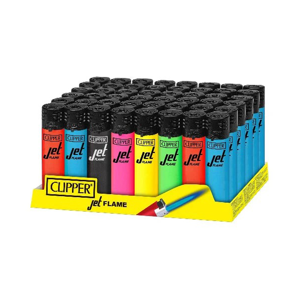 Photograph of product: Clipper Jet Flame Lighter Assorted Solid Color