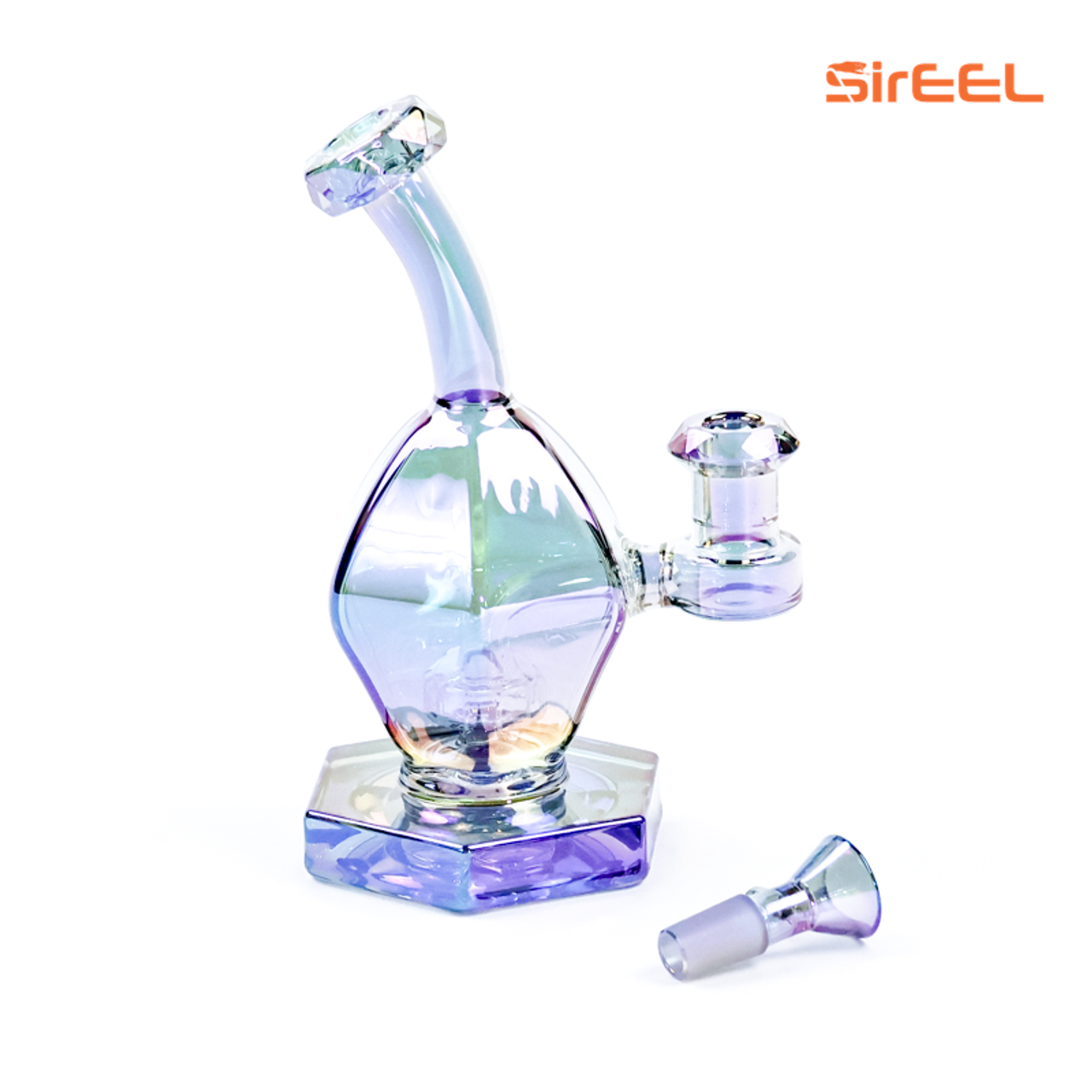 Photograph of product: SirEEL 7" Iridized Enchanted Puffkin Bong