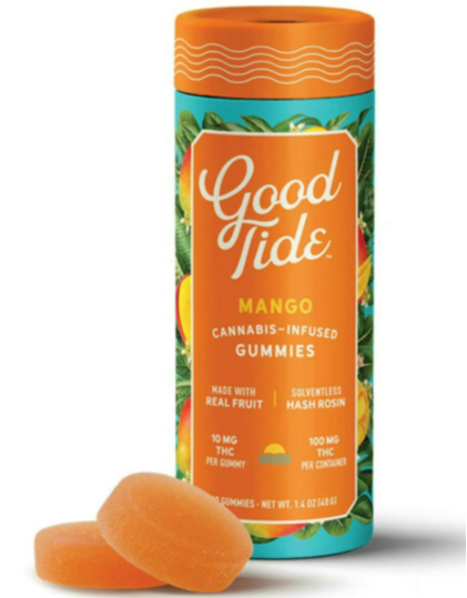 Photograph of product: Good Tide - (I) Rosin Mango Gummies