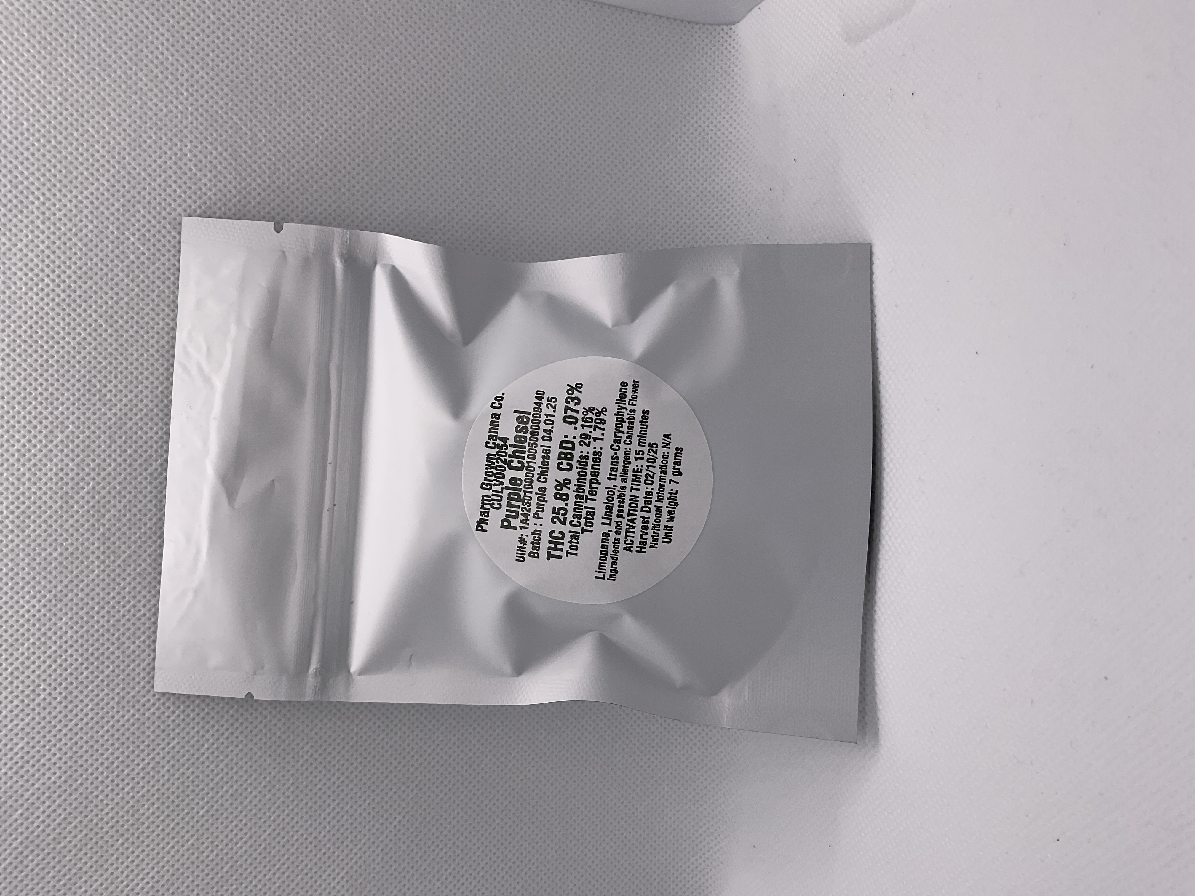 Photograph of Product: Pharm Grown | 7g | Purple Chiesel