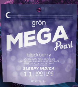 Photograph of product: 100mg CBN: 100mg TH-oui Mega Blackberry | Gron