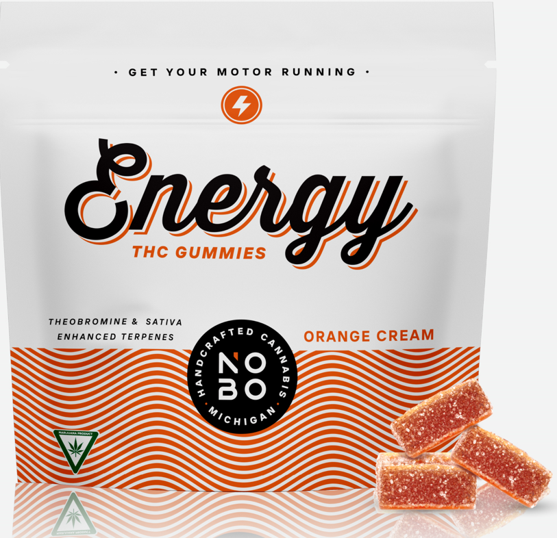 Photograph of product: NOBO | Energy - Orange Cream | Gummies | 200mg