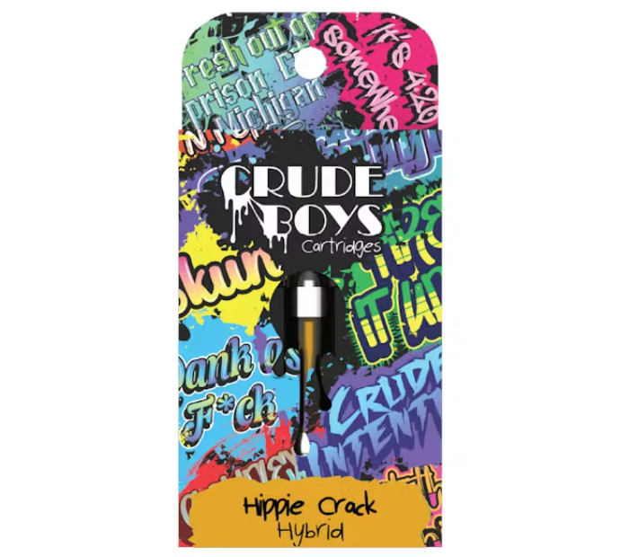 Photograph of product: Crude Boys | Hippie Crack | Vape Cart Hybrid